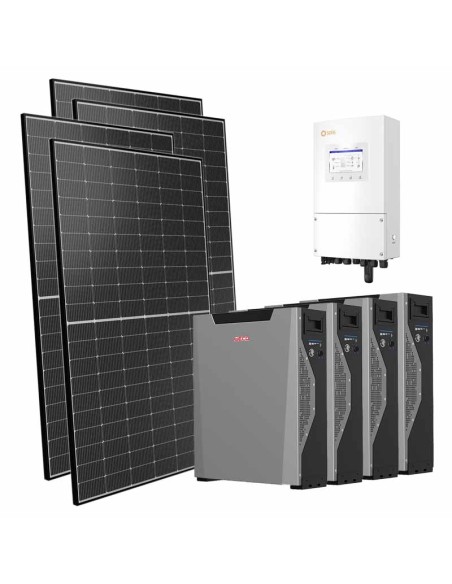 Single-phase photovoltaic kit 8000W 8kW inverter 21.4kWh Weco 5k3 XP lithium battery Solis