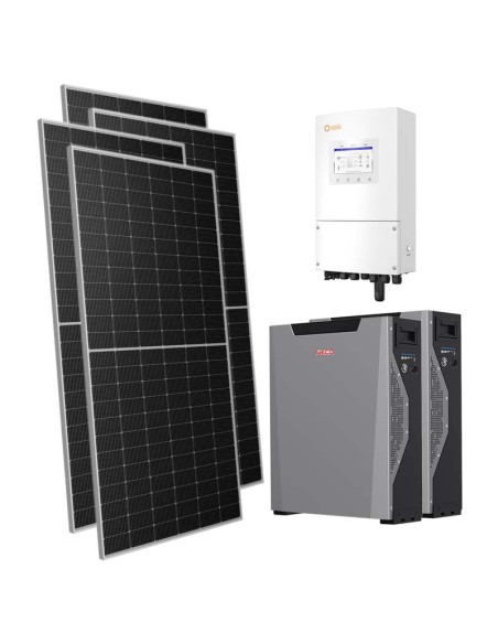 Single-phase photovoltaic kit 8330W 8kW inverter 10.7kWh Weco 5k3 XP lithium battery Solis