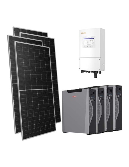Single-phase photovoltaic kit 8330W 8kW inverter 21.4kWh Weco 5k3 XP lithium battery Solis