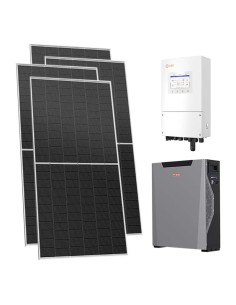 Monofase: vendita all'ingrosso Kit fotovoltaico monofase 8680W inverter 8kW batteria al litio 5.3kWh Weco 5k3 XP Solis