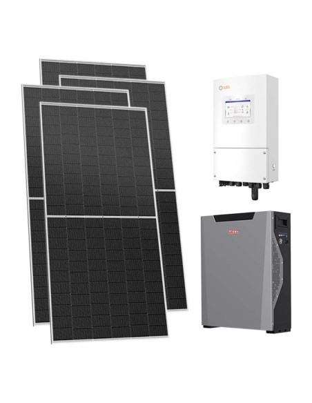Single-phase photovoltaic kit 8680W 8kW inverter 5.3kWh Weco 5k3 XP lithium battery Solis