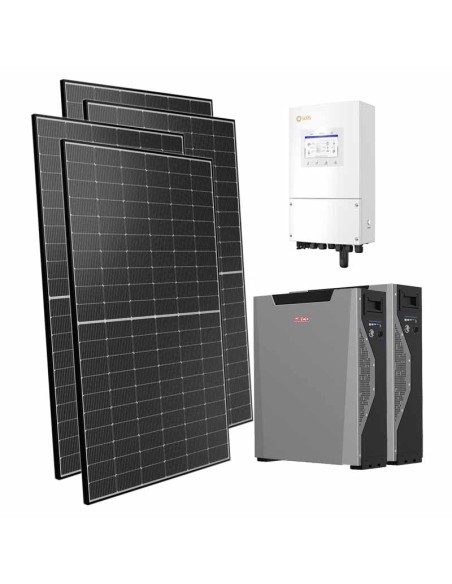 Monofase: vendita all'ingrosso Kit fotovoltaico monofase 8100W inverter 8kW batteria al litio 10.7kWh Weco 5k3 XP Solis