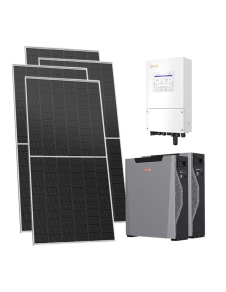 Single-phase photovoltaic kit 8680W 8kW inverter 10.7kWh Weco 5k3 XP lithium battery Solis