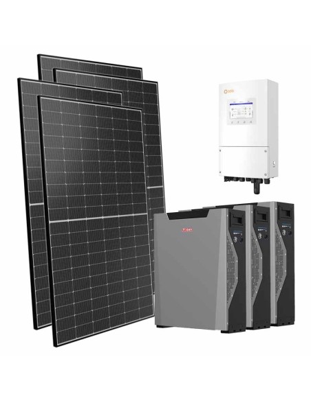 Monofase: vendita all'ingrosso Kit fotovoltaico monofase 8100W inverter 8kW batteria al litio 16.1kWh Weco 5k3 XP Solis