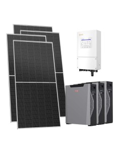 Single-phase photovoltaic kit 8680W 8kW inverter 16.1kWh Weco 5k3 XP lithium battery Solis