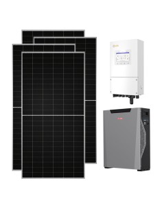 Monofase: vendita all'ingrosso Kit fotovoltaico monofase 8260W inverter 8kW batteria al litio 5.3kWh Weco 5k3 XP Solis