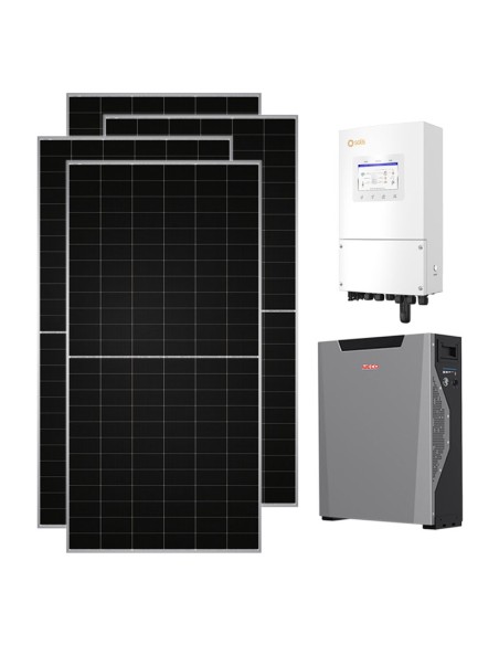 Single-phase photovoltaic kit 8260W 8kW inverter 5.3kWh Weco 5k3 XP lithium battery Solis