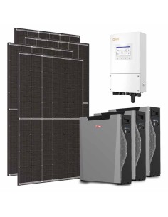 Single-phase photovoltaic kit 8550W 8kW Solis inverter 16.1kWh Weco 5k3 XP lithium battery
