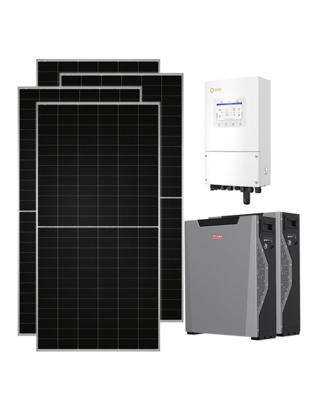 Single-phase photovoltaic kit 8260W 8kW inverter 10.7kWh Weco 5k3 XP lithium battery Solis