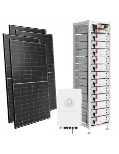 Three-phase photovoltaic kit 20000W 20kW inverter 20.48kWh lithium BOS-G Deye
