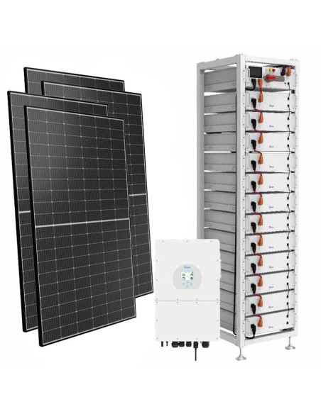 Three-phase photovoltaic kit 20000W 20kW inverter 20.48kWh lithium BOS-G Deye