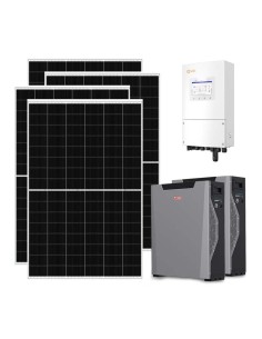Single-phase photovoltaic kit 9100W 8kW Solis inverter 10.7kWh Weco 5k3 XP lithium battery