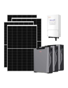 Single-phase photovoltaic kit 9100W 8kW Solis inverter 16.1kWh Weco 5k3 XP lithium battery