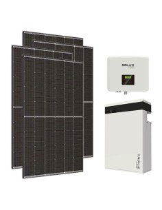 Monofase: vendita all'ingrosso Kit fotovoltaico monofase 8080W inverter 7.5kW batteria al litio 5.8KWh T-BAT-H5.8 Solax Power