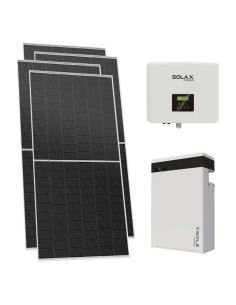 Kit fotovoltaico monofase 8680W inverter 7.5kW batteria al litio 5.8KWh T-BAT-H5.8 Solax Power