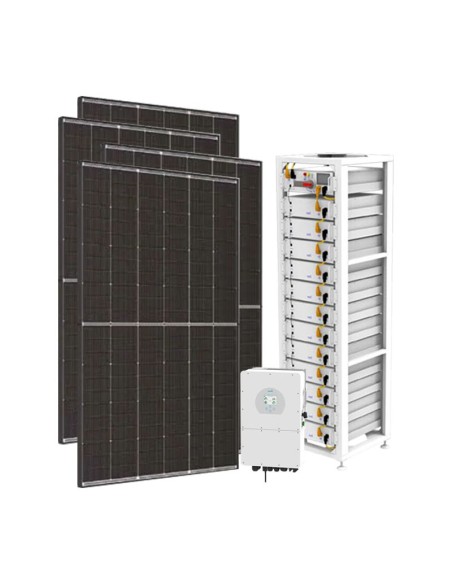Three-phase photovoltaic kit 20200W 20kW inverter 20.48kWh lithium BOS-G Deye