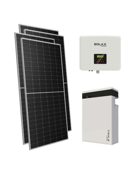 Single phase photovoltaic kit 8330W 7.5kW inverter 5.8KWh lithium battery T-BAT-H5.8 Solax Power