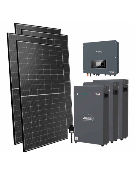 Monofase: vendita all'ingrosso Kit fotovoltaico monofase 6000W inverter 6kW batteria al litio 15.3kWh LV ZSX5000 S Zucchetti