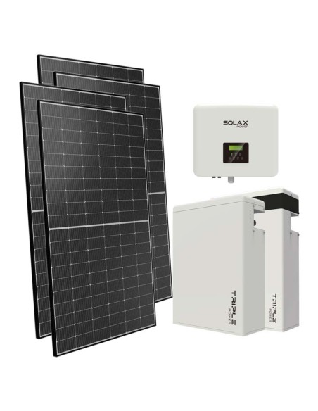 Single phase photovoltaic kit 7650W 7.5kW inverter 11.6KWh lithium battery T-BAT-H5.8 Solax Power