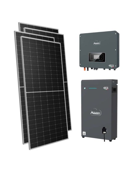 Monofase: vendita all'ingrosso Kit fotovoltaico monofase 3570W inverter 3kW batteria al litio 5.1kWh LV ZSX5000 S Zucchetti