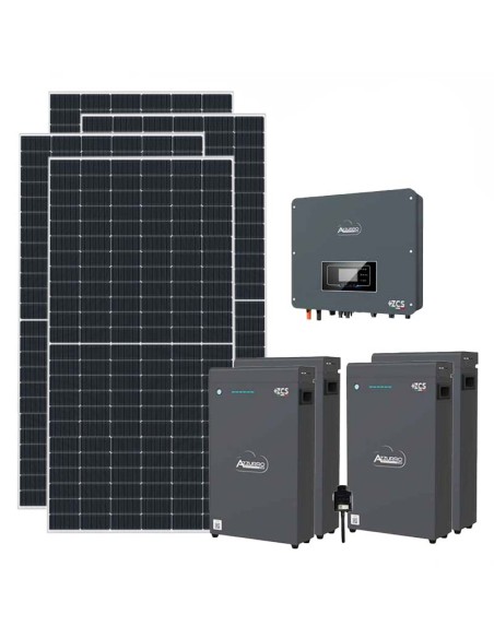 Single-phase photovoltaic kit 7020W 6kW inverter 20.4kWh lithium battery LV ZSX5000 S Zucchetti