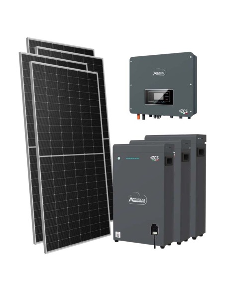 Monofase: vendita all'ingrosso Kit fotovoltaico monofase 7140W inverter 6kW batteria al litio 15.3kWh LV ZSX5000 S Zucchetti