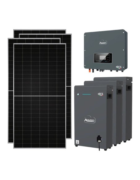 Single-phase photovoltaic kit 4720W 4kW inverter 15.3kWh lithium battery LV ZSX5000 S Zucchetti