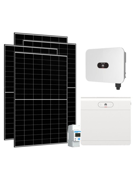Monofase: vendita all'ingrosso Kit fotovoltaico monofase 4700W inverter 4.6kW LB0 Huawei batteria al litio 7kWh LUNA2000