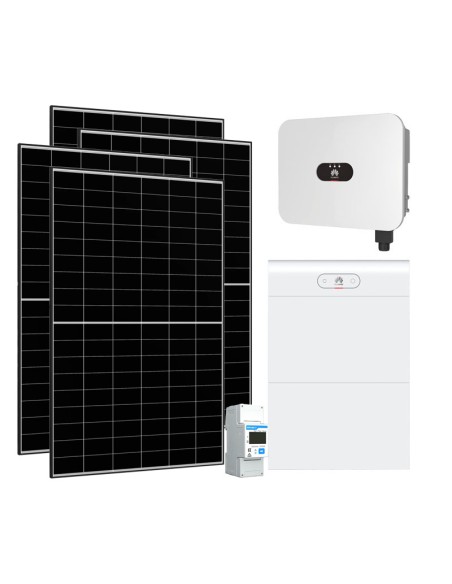 Monofase: vendita all'ingrosso Kit fotovoltaico monofase 5640W inverter 5kW LB0 Huawei batteria al litio 14kWh LUNA2000