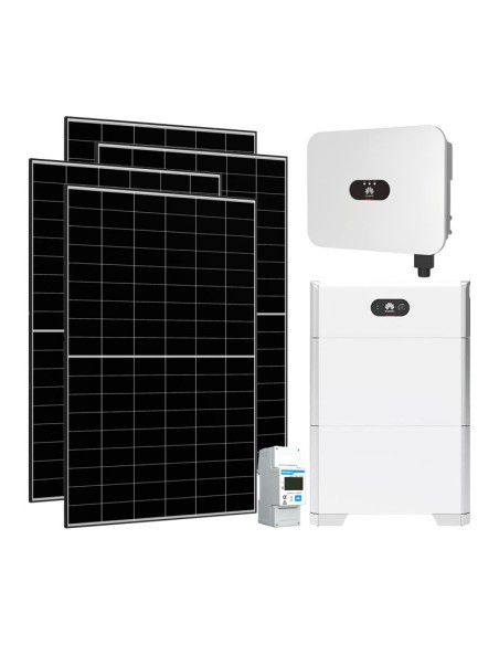 Monofase: vendita all'ingrosso Kit fotovoltaico monofase 4230W inverter 4kW LB0 Huawei batteria al litio 10kWh LUNA2000
