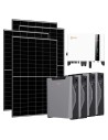 Three-phase photovoltaic kit 6580W 6kW Solis inverter Weco 5k3 XP 21.48kWh lithium battery