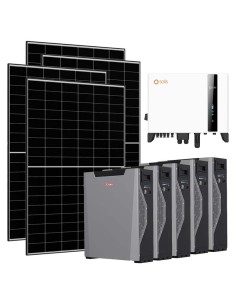 Three-phase photovoltaic kit 8460W 8kW Solis inverter Weco 5k3 XP 26.85kWh lithium battery