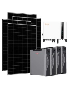 Three-phase photovoltaic kit 10340W 10kW Solis inverter Weco 5k3 XP 21.48kWh lithium battery