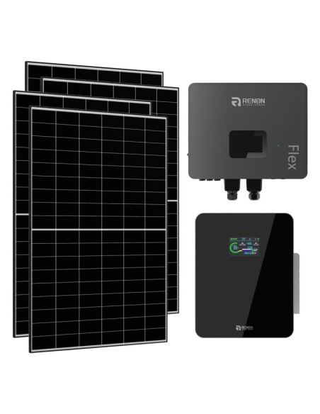 Single-phase photovoltaic kit 6580W 6kW IFL06 inverter 5.12kWh lithium battery Xcellent Renon Power