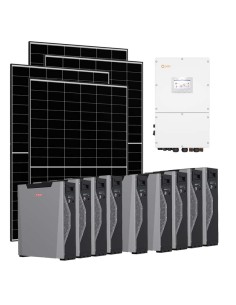 Three-phase photovoltaic kit 50290W 50kW Solis inverter Weco 5k3 XP 48.33kWh lithium battery