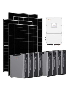 Three-phase photovoltaic kit 30080W 30kW Solis inverter Weco 5k3 XP 42.96kWh lithium battery