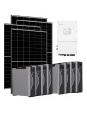 Three-phase photovoltaic kit 30080W 30kW Solis inverter Weco 5k3 XP 42.96kWh lithium battery