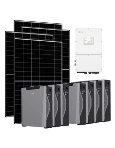 Three-phase photovoltaic kit 30080W 30kW Solis inverter Weco 5k3 XP 37.59kWh lithium battery