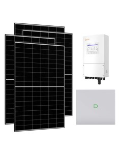 Monofase: vendita all'ingrosso Kit fotovoltaico monofase 8460W inverter 8kW Solis batteria al litio 10.24kWh Dyness Powerbox G2