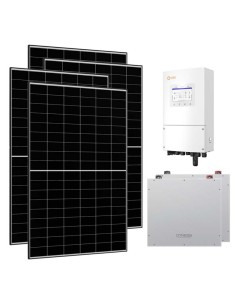 Single-phase photovoltaic kit 8460W 8kW Solis inverter Dyness DL5.0C 10.24kWh lithium battery