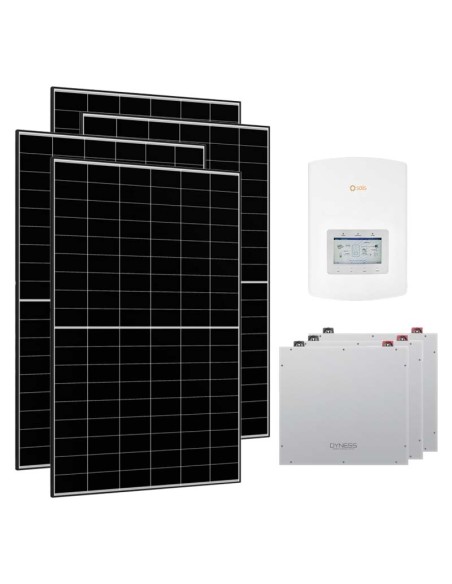 Single-phase photovoltaic kit 4700W 4.6kW Solis inverter Dyness DL5.0C 15.36kWh lithium battery