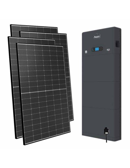 Monofase: vendita all'ingrosso Kit fotovoltaico monofase 5400W inverter 5kW All in one litio 20.48kWh HV ZBT 5K Zucchetti