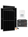 Monofase: vendita all'ingrosso Kit fotovoltaico monofase 5640W inverter 5kW Solis batteria al litio 9.6kWh Pylontech US5000