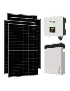 Kit fotovoltaico monofase 7520W inverter 7.5kW batteria al litio 5.8KWh T-BAT-H5.8 Solax Power