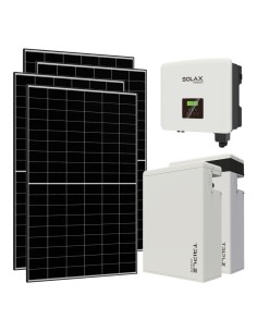 Kit fotovoltaico monofase 7520W inverter 7.5kW batteria al litio 11.6KWh T-BAT-H5.8 Solax Power