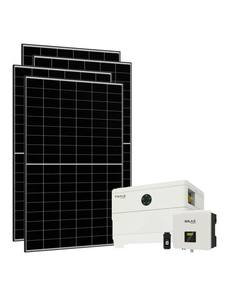 Kit fotovoltaico monofase 7520W inverter 7.5kW batteria al litio 7.2KWh TP-HS36 Solax Power