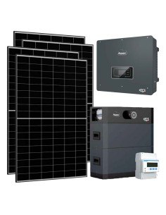 Three-phase photovoltaic kit 10340W 10kW inverter 10.24kWh lithium battery HV SMART 5K Zucchetti
