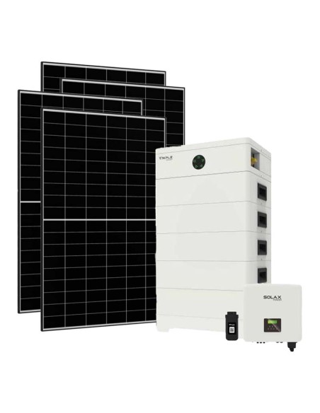Trifase: vendita all'ingrosso Kit fotovoltaico trifase 10340W inverter 10kW batteria al litio 18kWh TP-HS36 Solax Power