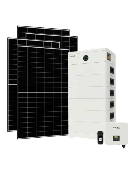 Trifase: vendita all'ingrosso Kit fotovoltaico trifase 10340W inverter 10kW batteria al litio 25.2kWh TP-HS36 Solax Power