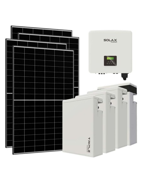 Three-phase photovoltaic kit 10340W 10kW inverter 23.2KWh lithium battery T-BAT-H5.8 Solax Power